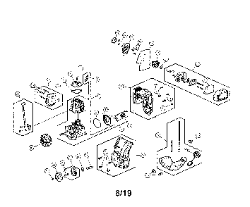 Engine assembly Diagram and Parts List for CMXGKAME2979  Craftsman Edger