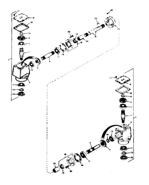 R-angle Drive-r & L Hand Diagram and Parts List for 13181341  Craftsman Lawn Mower