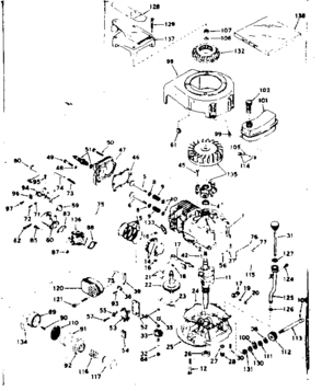 Part Location Diagram of 31743B Craftsman Mounting flange