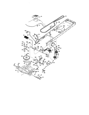 Ground Drive Diagram and Parts List for 917276630  Craftsman Lawn Tractor