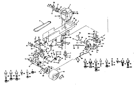 Part Location Diagram of 74770720 Craftsman Bolt