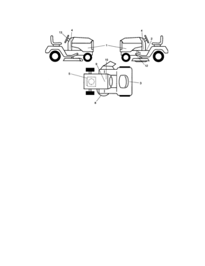 Decals Diagram and Parts List for 917276642  Craftsman Lawn Tractor