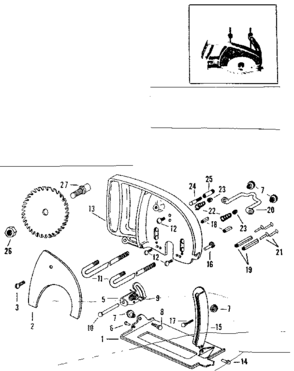 Part Location Diagram of 3008 Craftsman Tilt clamp