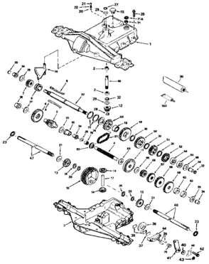 Replacement Parts Diagram and Parts List for 143930-032  Craftsman Lawn Tractor