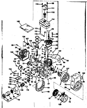Part Location Diagram of 30941A Craftsman Cylinder cover