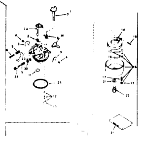 Carburetor 631755 Diagram and Parts List for 143234142  Craftsman Engine