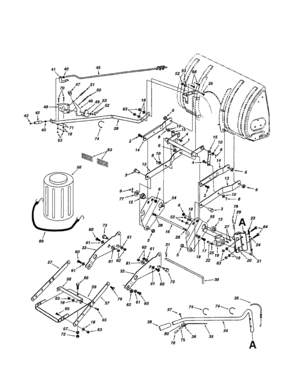 Handles/keg/lift Shaft Diagram and Parts List for 486248392  Craftsman Snow Blower