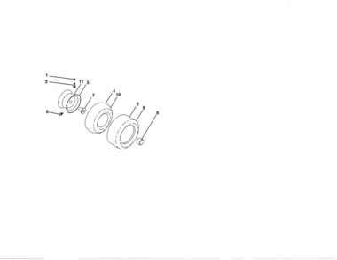 Wheels & Tires Diagram and Parts List for 917204092  Craftsman Lawn Tractor
