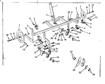 Part Location Diagram of 1500P Craftsman Flat washer, 8-pack