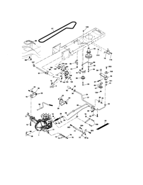Ground Drive Diagram and Parts List for 917275762  Craftsman Lawn Tractor