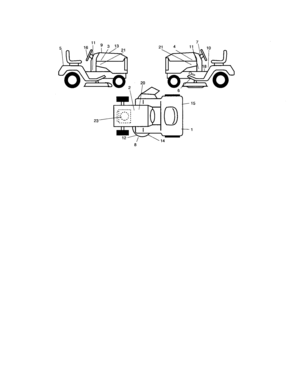Decals Diagram and Parts List for 917275703  Craftsman Lawn Tractor