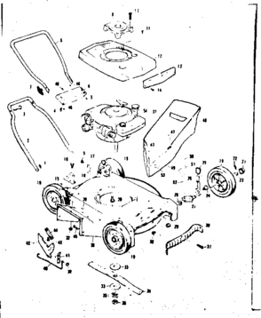 Replacement Parts Diagram and Parts List for 13191462  Craftsman Lawn Mower