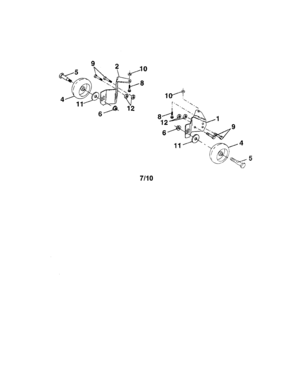 Part Location Diagram of 184219 Craftsman Lawn tractor shoulder bolt