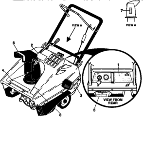 Decals Diagram and Parts List for 536884570  Craftsman Snow Blower