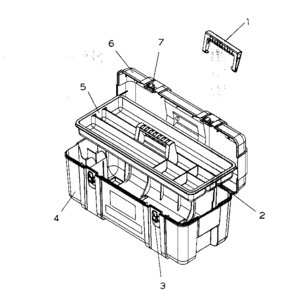 Hand Box Diagram and Parts List for 70659923411-91  Craftsman Tool Stand & Cart