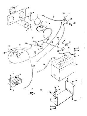 Electrical System Diagram and Parts List for 13196602  Craftsman Engine