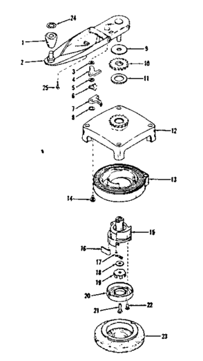 Self Starter No. 29362 Diagram and Parts List for 14313251  Craftsman Engine
