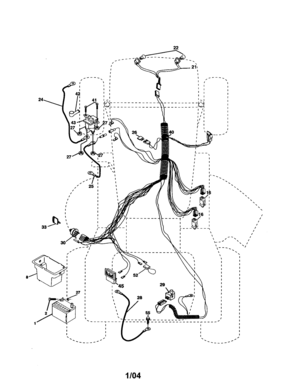 Electrical Diagram and Parts List for 917277430  Craftsman Lawn Tractor