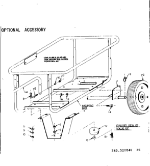Dollie Kit Diagram and Parts List for 580320840  Craftsman Engine