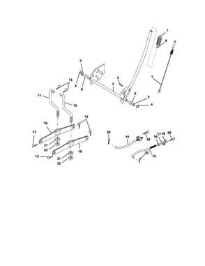 Lift Assembly Diagram and Parts List for 917274351  Craftsman Lawn Tractor