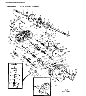 Part Location Diagram of 5529H Craftsman Needle bearing