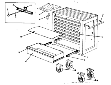Part Location Diagram of F-435-2 Craftsman Owner's manual