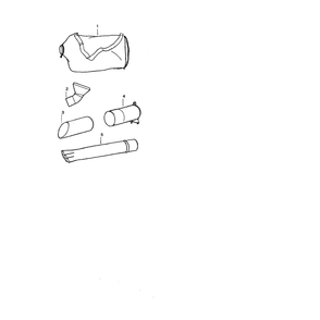Bag And Tubes Diagram and Parts List for 358797550-BLOWER  Craftsman Leaf Blower / Vacuum