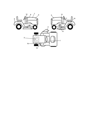 Decals Diagram and Parts List for 917271552  Craftsman Lawn Tractor