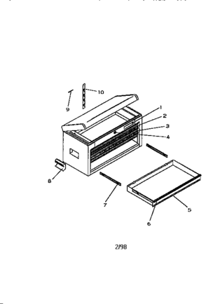 Part Location Diagram of T16944 Craftsman Lock bar