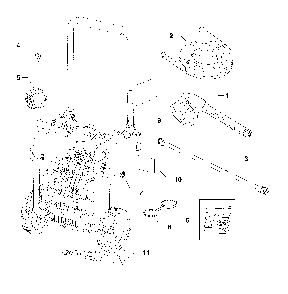 Part Location Diagram of 706821 Briggs and Stratton Filter