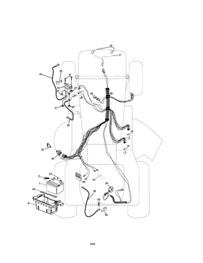 Electrical Diagram and Parts List for 917273830  Craftsman Lawn Tractor