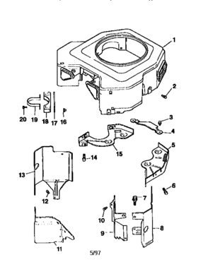 Part Location Diagram of 24-063-23 Craftsman Valley baffle