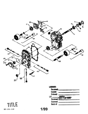Hydro Gear Pump Bu-10l-118 Diagram and Parts List for 917BU-10L-118  Craftsman Lawn Mower