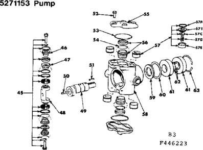 Pump Diagram and Parts List for 471446223  Craftsman Pressure Washer