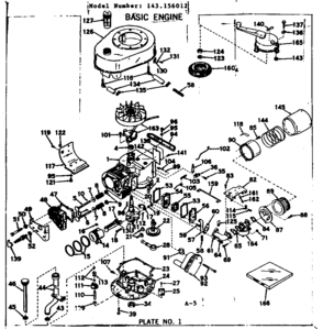 Part Location Diagram of 31864 Craftsman Crankshaft assembly