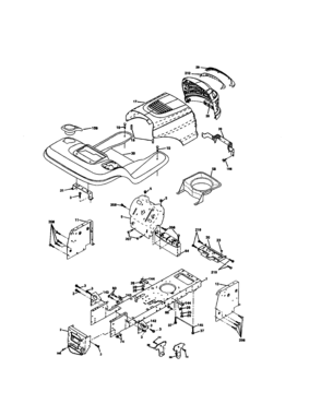 Chassis And Enclosures Diagram and Parts List for 917271860  Craftsman Lawn Tractor