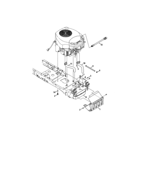 Engine Diagram and Parts List for 247270470  Craftsman Lawn Tractor