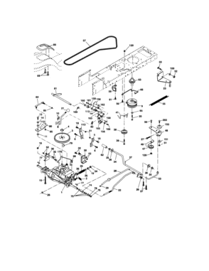 Ground Drive Diagram and Parts List for 917273637  Craftsman Lawn Tractor