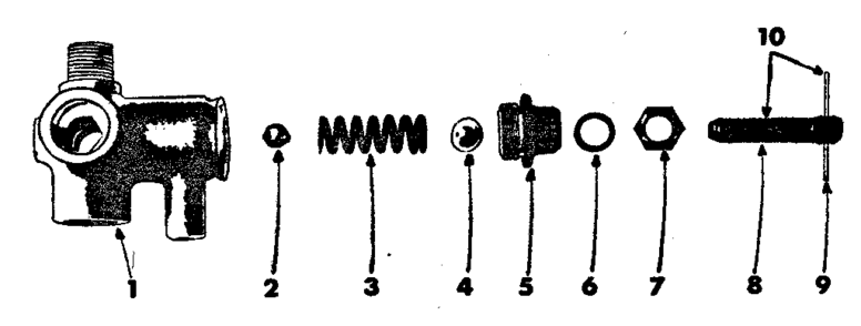 Bypass Valve 5143066 Diagram and Parts List for 471461420  Craftsman Pressure Washer
