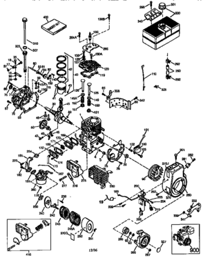 Engine 143.632242 (71/143) Diagram and Parts List for 143971007  Craftsman Engine