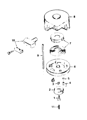 Rewind Starter No. 590420 Diagram and Parts List for 200203112  Craftsman Engine