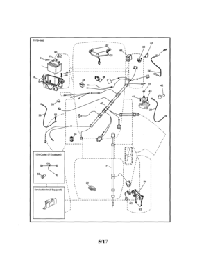Electrical Diagram and Parts List for 917273941  Craftsman Lawn Tractor