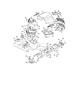 Chassis And Enclosures Diagram and Parts List for 917286380  Craftsman Lawn Tractor
