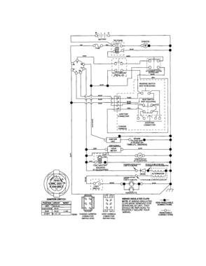 Schematic-tractor Diagram and Parts List for 917276641  Craftsman Lawn Tractor