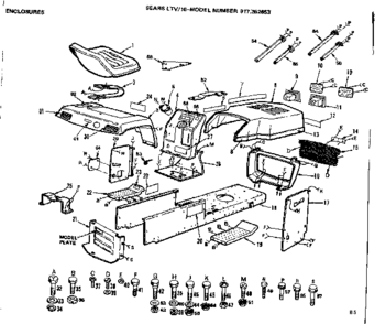 Part Location Diagram of 677H786 Craftsman Fender.pnt.y