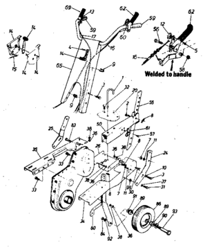 Part Location Diagram of 746-0503 MTD Throttle Control CABLE-35-In.