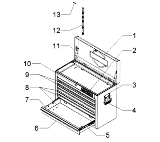 Part Location Diagram of 1006587 Craftsman Gas spring