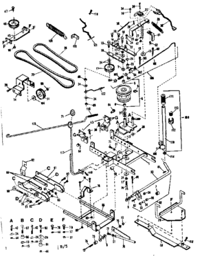 Part Location Diagram of 9778 Craftsman Mounting frame