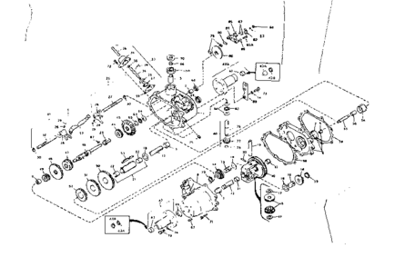 Transaxle Diagram and Parts List for 536963310  Craftsman Lawn Mower
