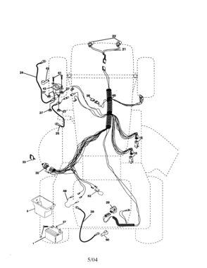 Electrical Diagram and Parts List for 917278041  Craftsman Lawn Tractor